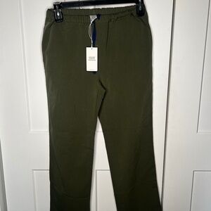 FIGS Technical Collection Straight Drawstring Scrubs Moss NWT Men's Size Small